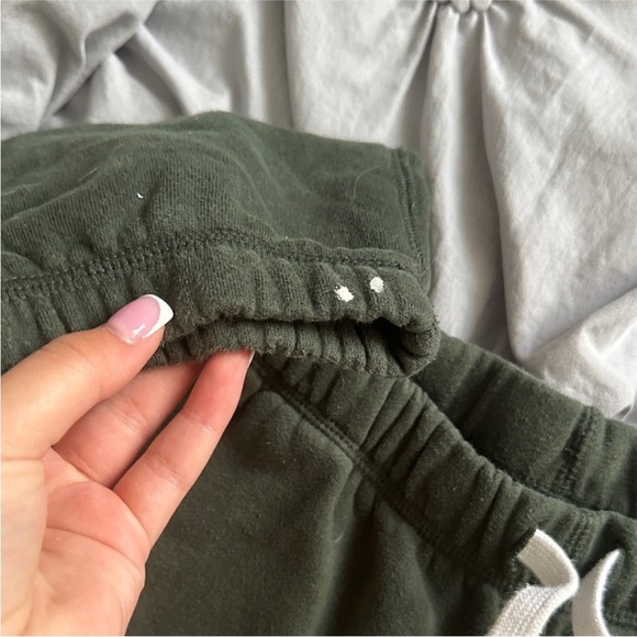 Roots Kids Olive Joggers with White Accents - Picture 3 of 3